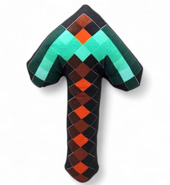 Мʼяка іграшка "Майнкрафт/Minecraft Кирка велика", 36 см