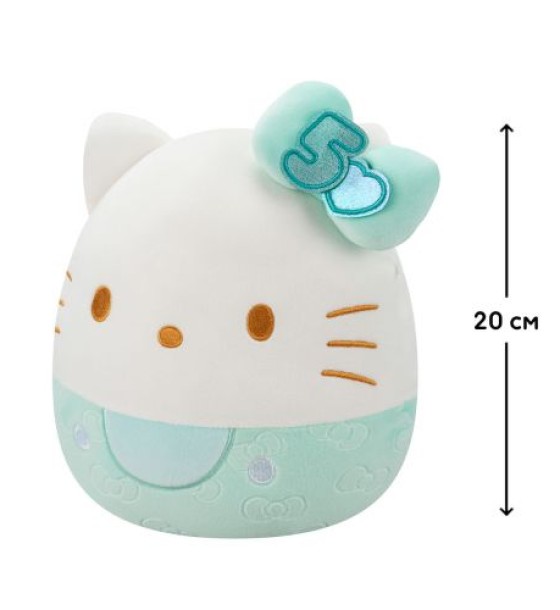 М'яка іграшка Squishmallows – Хелоу Кітті у смарагдовому (20 cm)
