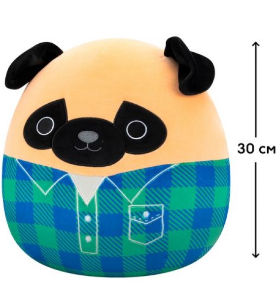 М'яка іграшка Squishmallows – Мопс Принц (30 cm)