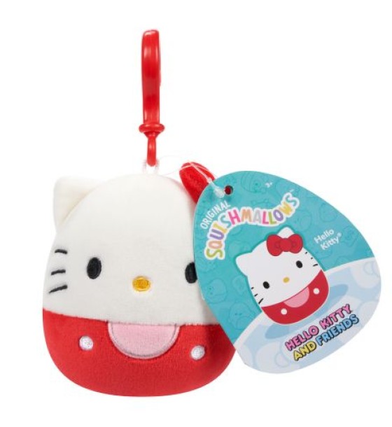М'яка іграшка на кліпсі Squishmallows - Хелоу Кітті (9 cm)