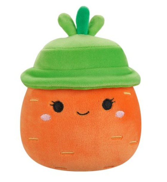 М'яка іграшка Squishmallows - Морквина Кароліна в капелюсі (13 cm)