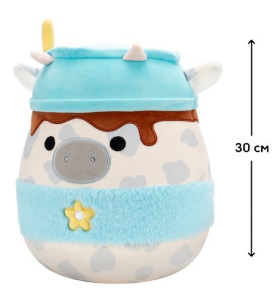 М'яка іграшка Squishmallows – Сіра корівка (30 cm)