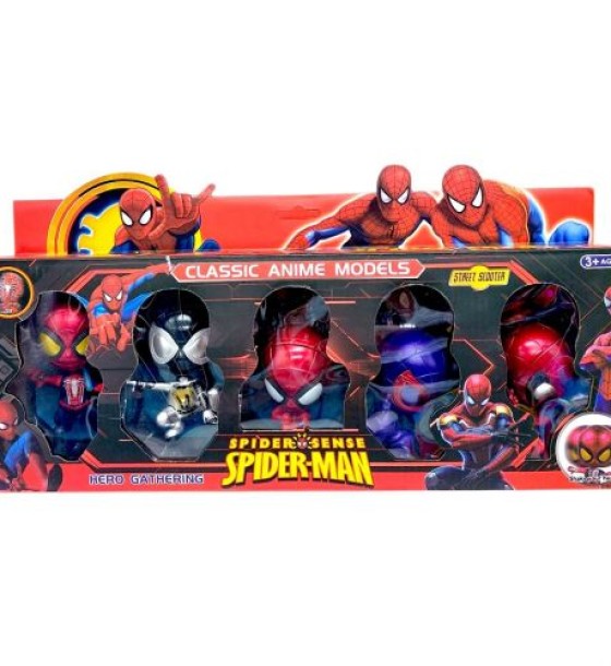 ФІГУРКИ ЛЮДИНА ПАВУК / SPIDERMAN (5 ШТ)