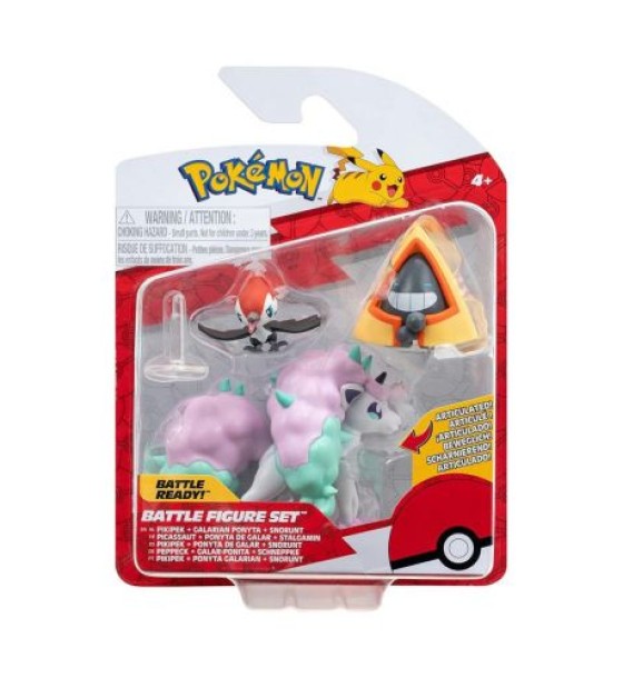 Набір ігрових фігурок Pokemon - Снорант, Пікіпек, Поніта аніме