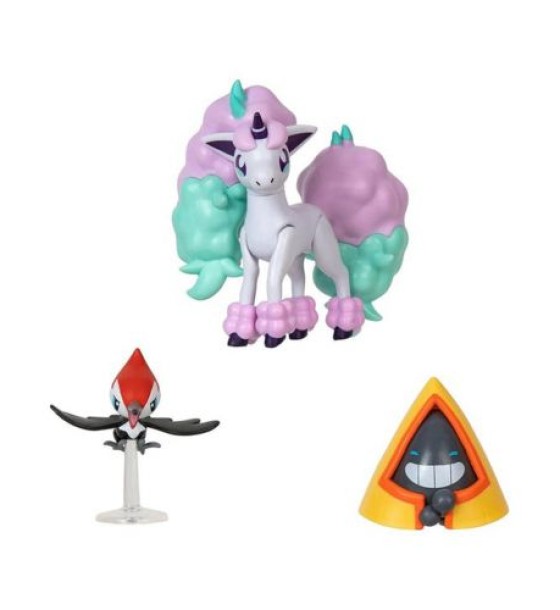 Набір ігрових фігурок Pokemon - Снорант, Пікіпек, Поніта аніме