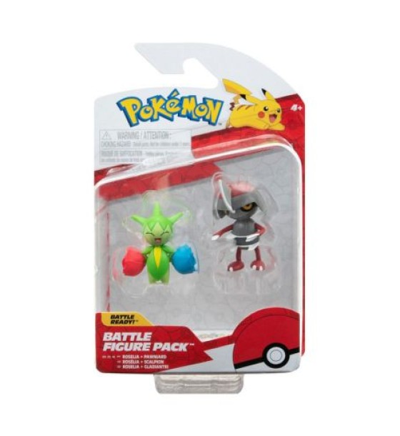 Набір ігрових фігурок аніме Pokemon W15 - Пон'ярд і Розелія