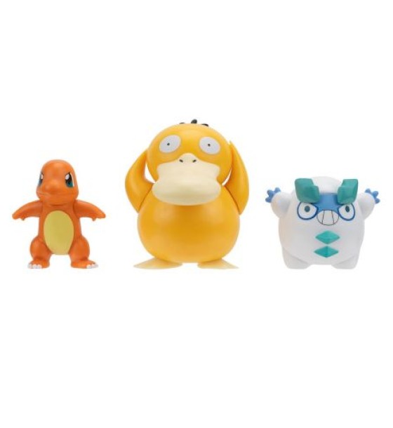 Набір ігрових фігурок Pokemon W19 - Чармандер, Галарський Дарумака, Псайдак
