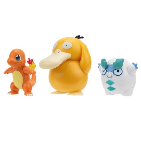 Набір ігрових фігурок Pokemon W19 - Чармандер, Галарський Дарумака, Псайдак