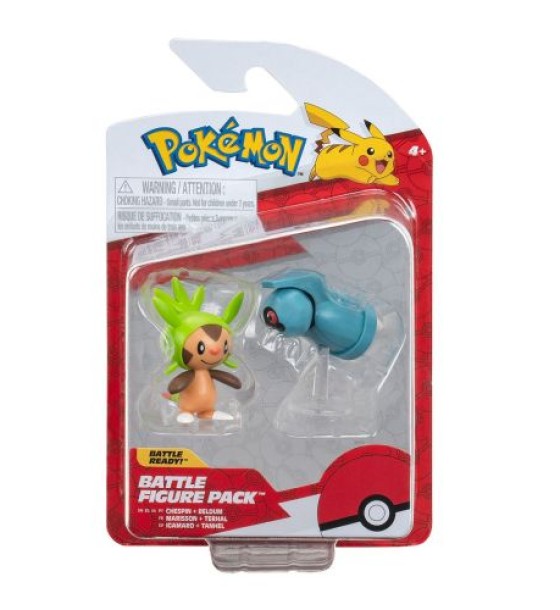 Набір ігрових фігурок Pokemon W16 - Чеспін і Белдум