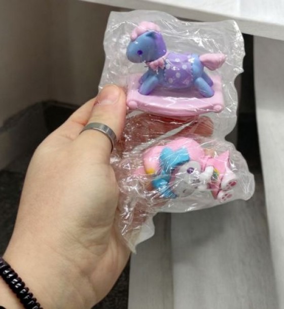 Фігурка-сюрприз аніме "Sanrio", з коником, 6 штук