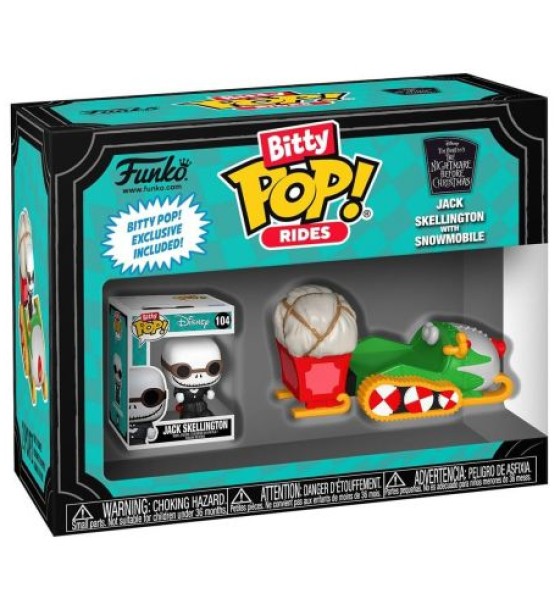 Набір фігурок Bitty Pop! Ride - Джек Скеллінгтон і снігохід