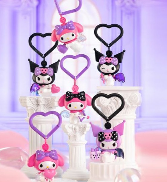 Механічна іграшка-сюрприз "POP TOP KUROMI & MY MELODY - МИЛІ КРИЛЬЦЯ" (мікс видів)