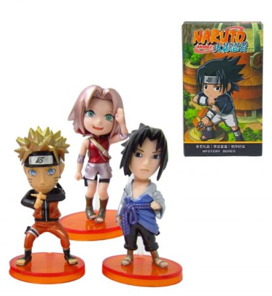 Фігурка героя "Аніме. Наруто / Naruto" ЦІНА ЗА 1 ШТ, (6шт у дисплей боксі)