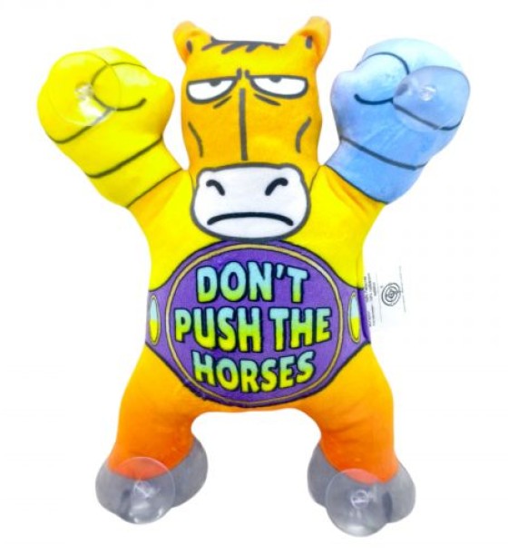 Іграшка м’яконабивна Кінь на липучках 22см(DON`T PUSH THE HORSES ЖОВТИЙ)