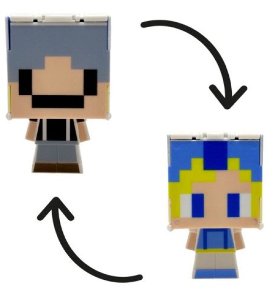 Герой-трансформер "Майнкрафт/MINECRAFT" (СІРИЙ) на планшеті