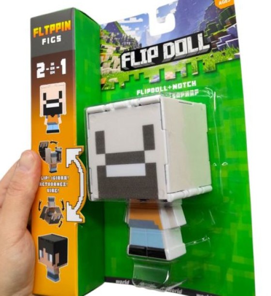 Герой-трансформер "Майнкрафт/MINECRAFT" (СІРИЙ) на планшеті