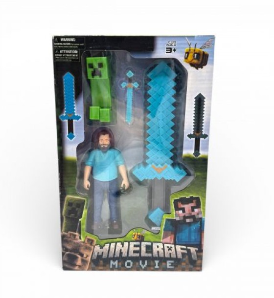 Набір "MINECRAFT": меч, 2 фігурки, в коробці  (ВИД1)