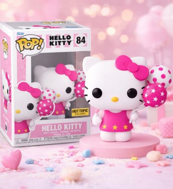 Ігрова фігурка Funko POP! серії Hello Kitty - Хелоу Кітті з кульками, АНІМЕ / ANIME