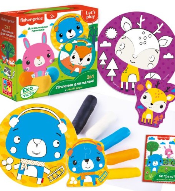 Набір для творчості з екотістом Fisher Price "Лісові друзі"