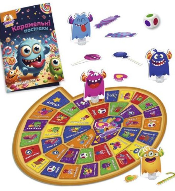 Гра настільна Vladi Toys маршрутна. Карамельні посіпаки (укр)