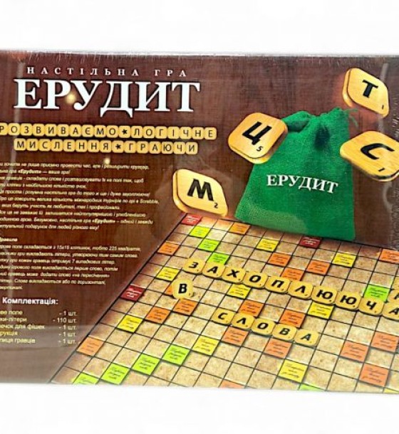 Настільна гра "Ерудит", укр