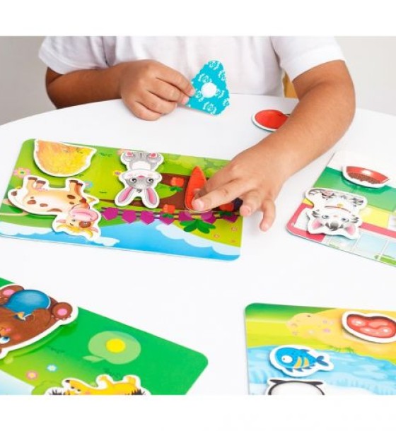 Гра з липучками "Хто що їсть?"  VT1302-27 (укр)