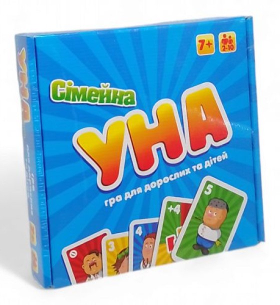 Настільна гра "УНА Сімейна" 2 в 1 для дітей і дорослих
