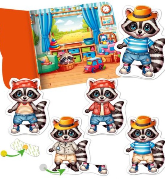 Гра розвиваюча Vladi Toys з липучками "Єнотик"