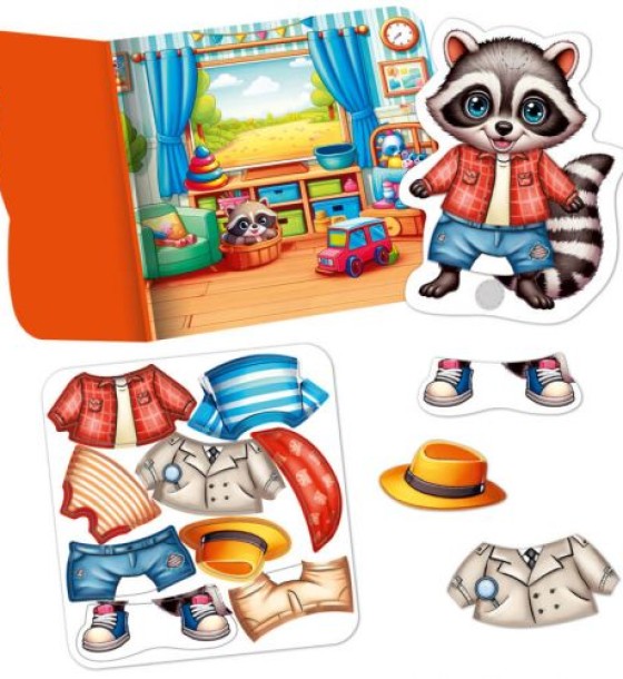 Гра розвиваюча Vladi Toys з липучками "Єнотик"