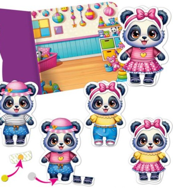 Гра розвиваюча Vladi Toys з липучками "Пандочка"