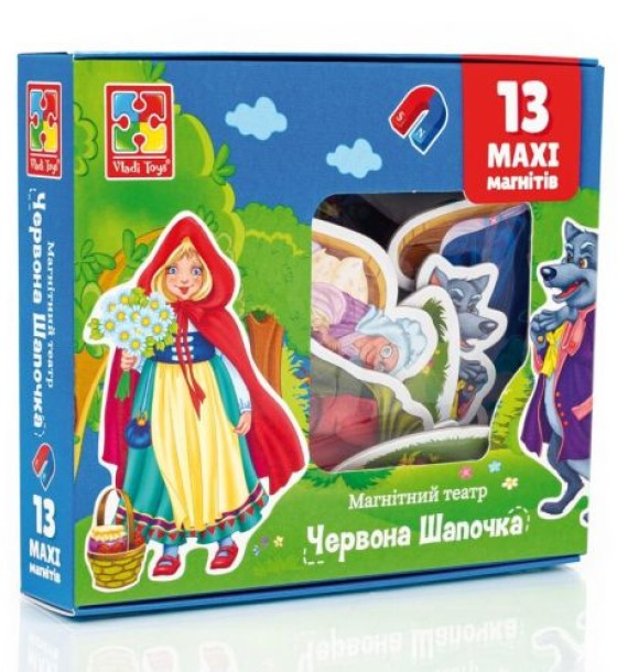 Гра настільна "Магнітний театр. Червона шапочка"