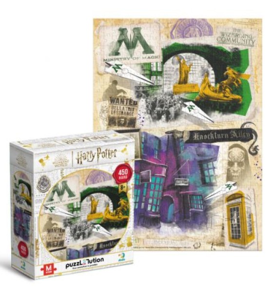 Пазл "Harry Potter. Міністерство магії та Алея Ноктерн", 450 ел