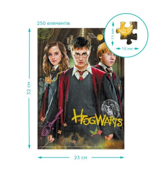 Пазл  "Harry Potter. Гаррі та друзі" Medium-S (250 елем)