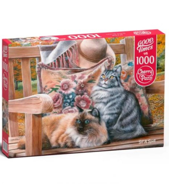 Пазли "Котячі посиденьки", 1000 елементів