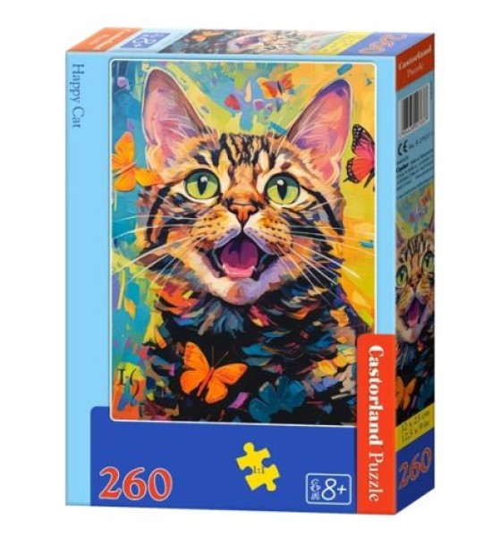 Пазл "Щасливий кіт" Castorland 260