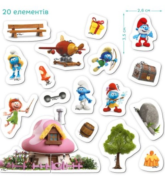Магнітна гра "Дім Мрії. The Smurfs Котедж Смурфетти"