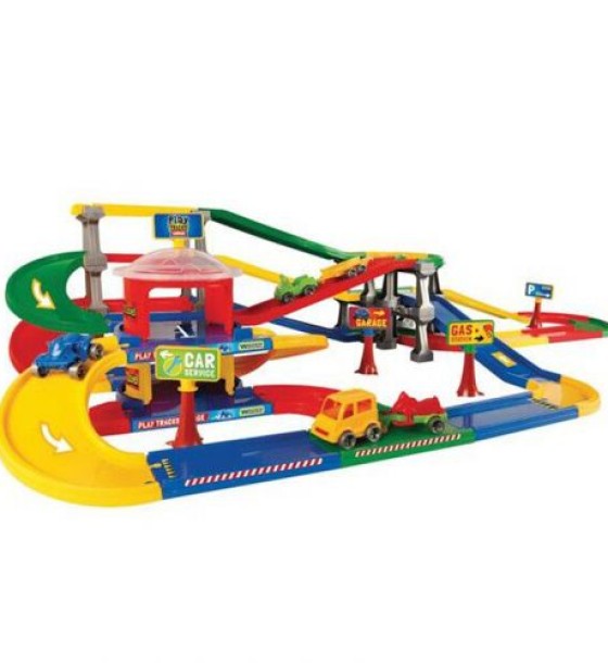 Паркінг з трасою "Play Tracks Garage", 61 деталь, 9,1 метрів