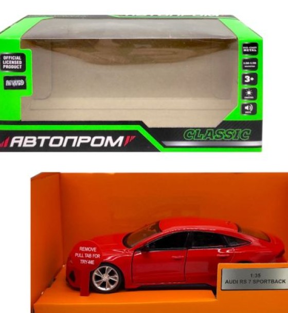 Машинка металева "АВТОПРОМ 1:35 Audi RS 7 Sportback"