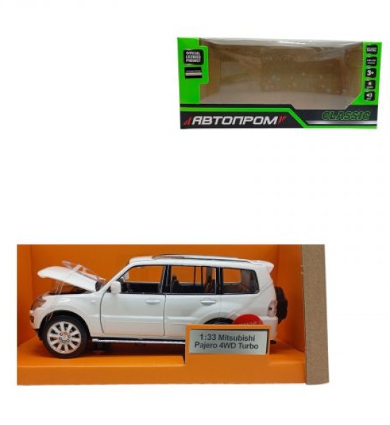 Машина мет. 1:33 "Mitsubishi Pajero 4WD