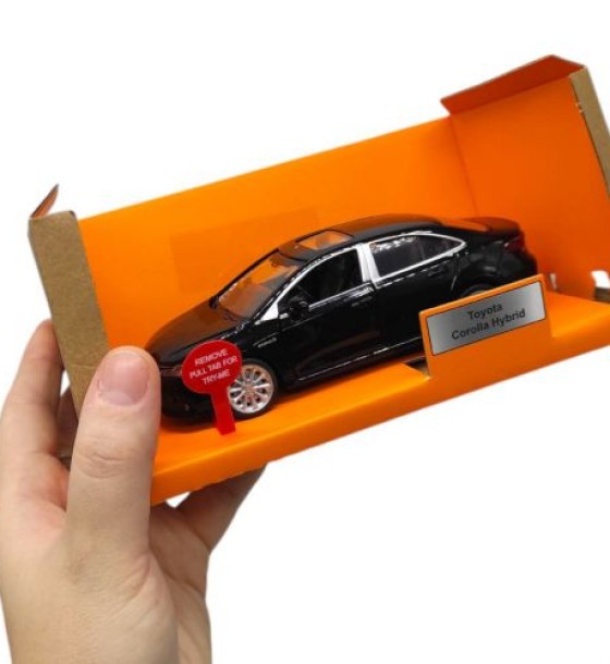 Машинка металева "Автопром: Toyota Corolla Hybrid" (ЧОРНА)