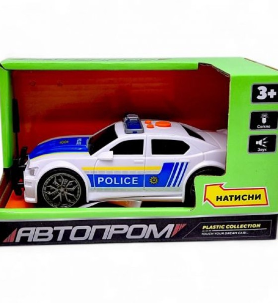 Машина АВТОПРОМ (світло, звук) коробка 18*10,5*8,5 см