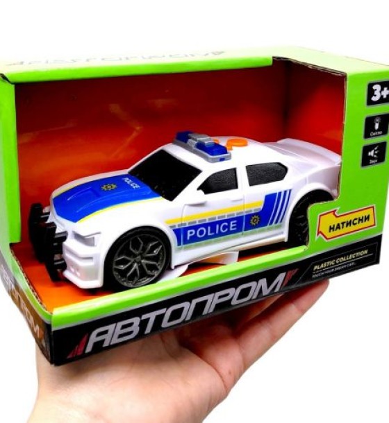 Машина АВТОПРОМ (світло, звук) коробка 18*10,5*8,5 см