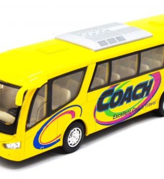Інерційний автобус "Coach" (жовтий)