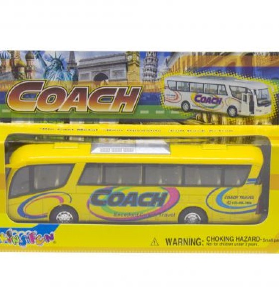 Інерційний автобус "Coach" (жовтий)