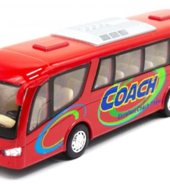 Інерційний автобус "Coach" (червоний)