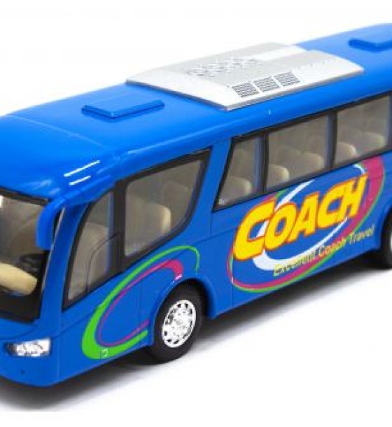 Інерційний автобус "Coach" (синій)