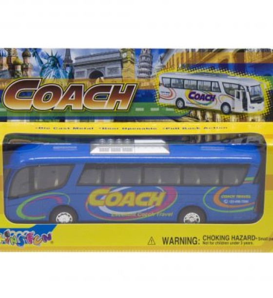 Інерційний автобус "Coach" (синій)