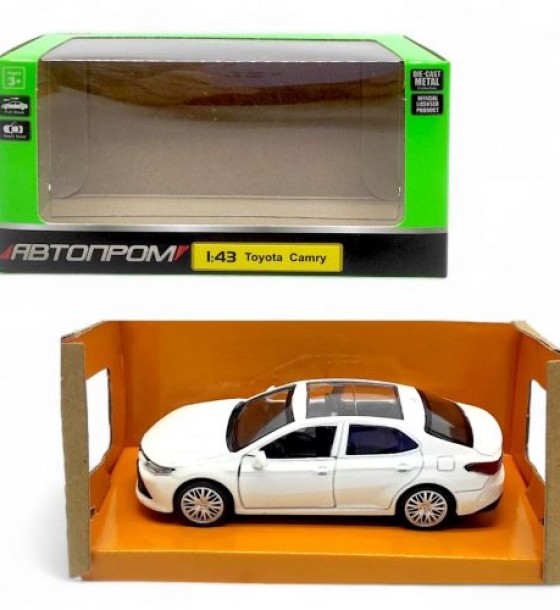 Машинка металева "Автопром: Toyota CAMRY", біла