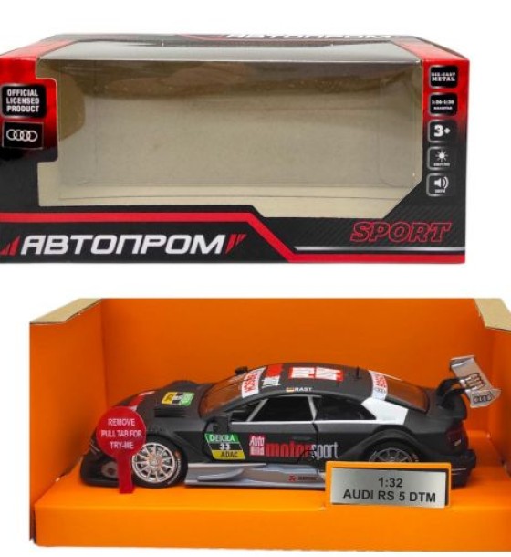 Машинка металева "Audi RS 5 DTM" із серії "Автопром" (чорна)