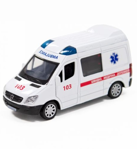 Машинка металева "Mercedes-Benz Sprinter Швидка допомога"